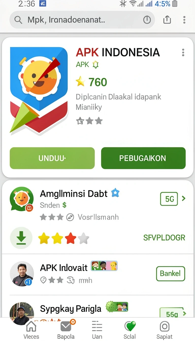 Tampilan Review Aplikasi bulantogel